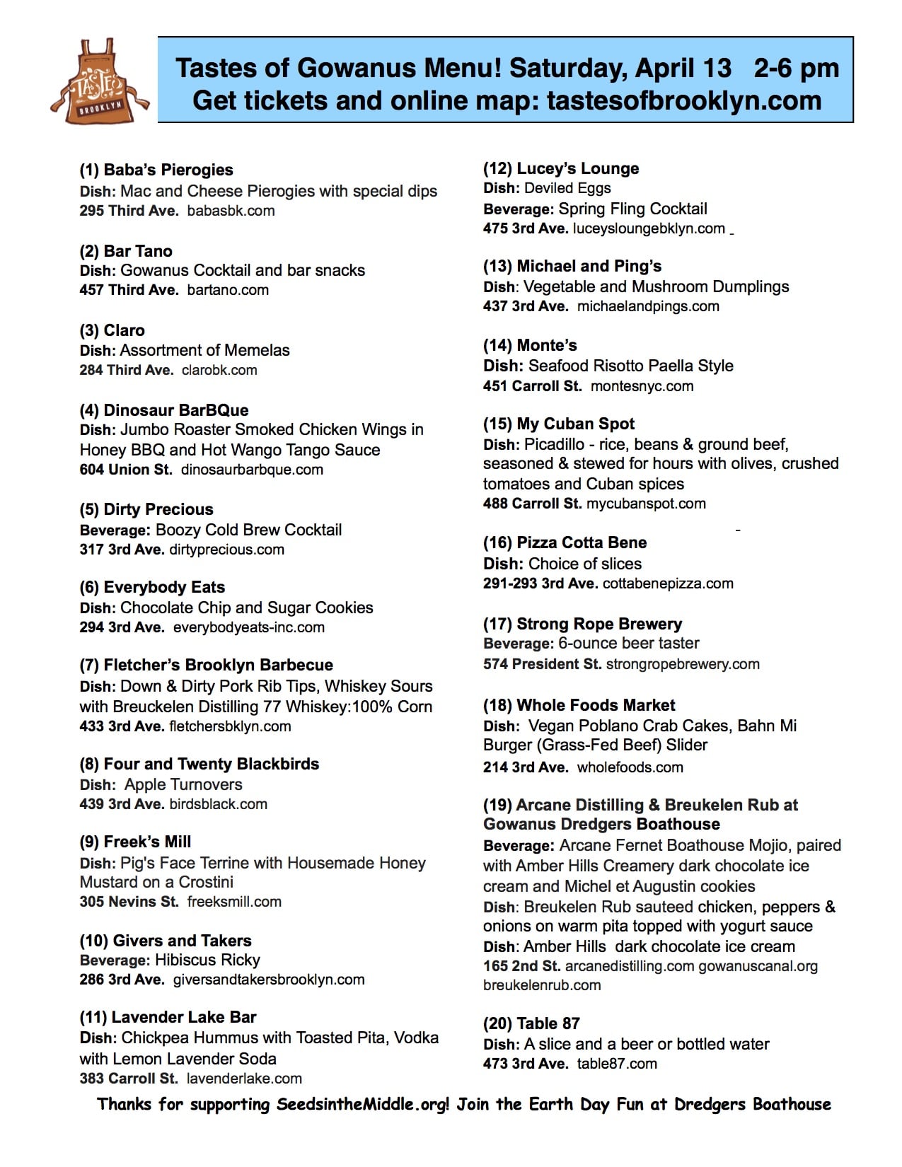Taste of Gowanus 2019